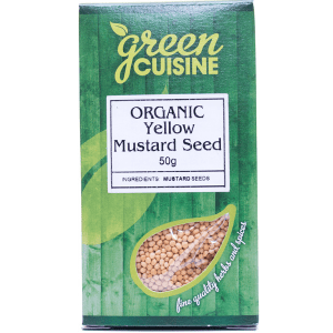 Green Cuisine Organic Mustard Seed Yellow 50g